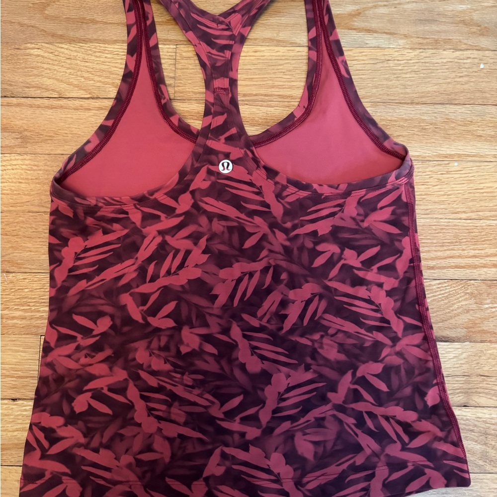 Lululemon Red Patterned Racerback Tank - Picture 3 of 4
